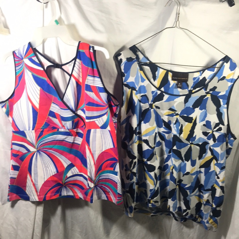 Two sleeves tops. Size 14/16 and XL. Please see pics and questions are welcome